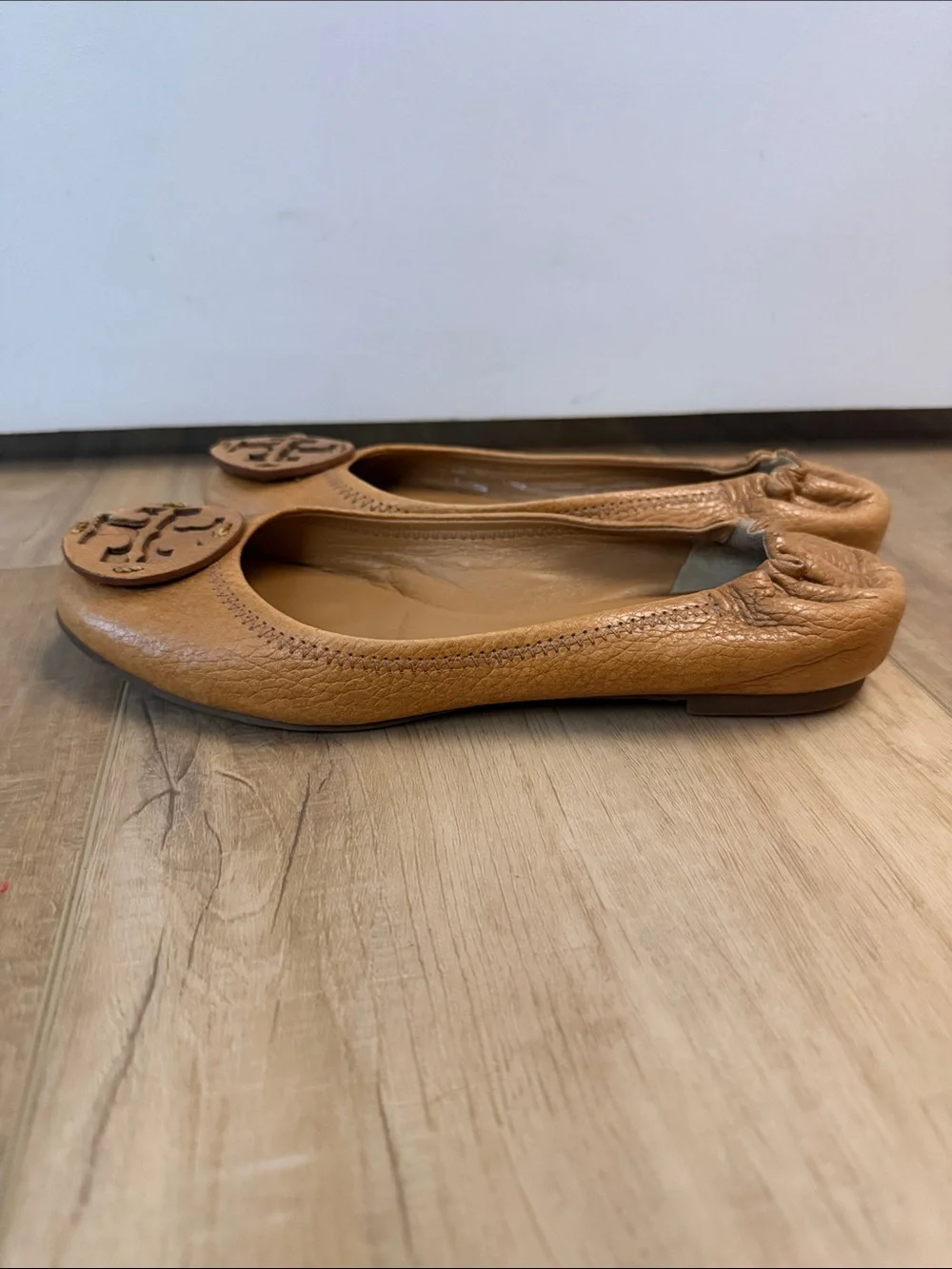 Tory Burch Reva Leather Ballet Flats Women’s Size 6